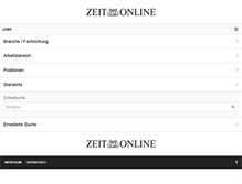 Tablet Screenshot of jobs.zeit.de