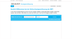 Desktop Screenshot of inserieren.zeit.de